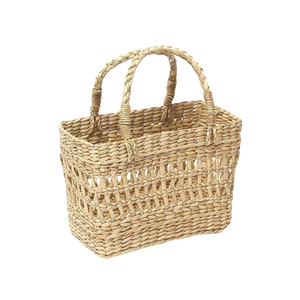 2025 femmes été décontracté fourre-tout à la main tissé paille cuir poignées fermeture à glissière Vietnam perles arcs chaîne plume décoration - Product Image 5