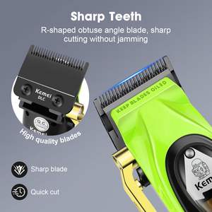 Tondeuse à cheveux électrique sans fil professionnelle pour hommes, rechargeable, lame en acier inoxydable, batterie USB, pour la maison et l'hôtel - Product Image 5