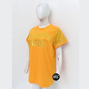 <span class=keywords><strong>T</strong></span>ùy Chỉnh Đội Bóng Chày Cô Gái Cổ Vũ Louder Jersey Sequin Ăn Mặc Bling Evening Dresses Lấp Lánh Bán Buôn Đảng Mặc Phong Nha <span class=keywords><strong>T</strong></span>. Áo Sơ Mi - Product Image 3