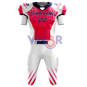 Uniformes de football américain pour jeunes de haute qualité Uniformes de football américain de compression de maillot en tissu polyester de haute qualité pour adultes - Product Image 2