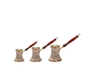 High Quality Portable Ottoman <b>Turkish</b> <b>Pots</b> Set Unique Designer Metal Brass Tabletop <b>Coffee</b> <b>Pots</b> Top Selling Wholesale Price - Product Image 1