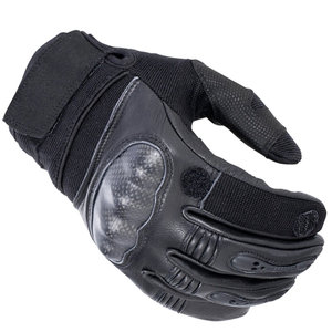 Gants tactiques en cuir pour l'extérieur, rembourrage de la paume, couture flexible, fermeture à cordon pour la survie, la randonnée, le paintball, le cyclisme - Product Image 2