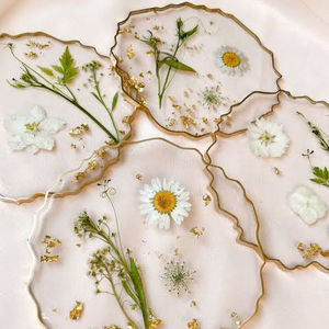 Dessous de verre en résine époxy de conception unique Meilleure qualité Cuisine et tasse à eau de table Dessous de verre en résine à prix raisonnable Inde - Product Image 2