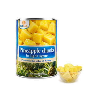 Precio al por mayor, hecho en Vietnam, los más vendidos, deliciosos trozos de piña enlatados en jarabe espeso, enlatados en una lata A10 - Product Image 1