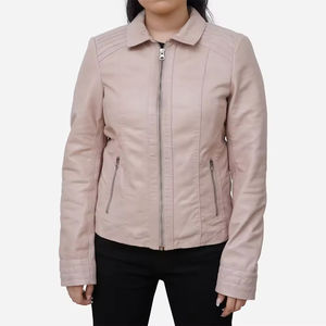 Eleva tu armario con esta elegante y resistente chaqueta de cuero genuino para mujer hecha para Conjuntos Casuales y formales - Product Image 6