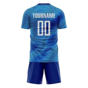 Nuevo diseño OEM diseño personalizado hombres jóvenes conjuntos de uniformes de fútbol impresión por sublimación de alta calidad equipo de fútbol desgaste uniforme de fútbol - Product Image 5
