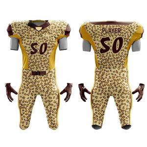 Uniformes de football américain de couleur personnalisée de haute qualité Matériau respirant Prix de conception populaire - Product Image 5