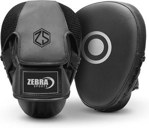 นวมชกมวยหนังสำหรับฝึกคิกบ็อกซิ่งระบายอากาศได้ดีและทนทานขายส่งโลโก้ออกแบบได้ตามต้องการ - Product Image 1