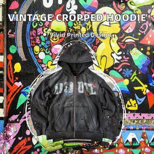 เสื้อฮู้ดดี้ผู้ชายสไตล์สตรีทแวร์ทรงหลวมแบบวินเทจ บุขนแกะ อุ่นสบายสำหรับฤดูหนาว ผ้าฝ้าย 100% ขายส่ง รับสกรีนลาย - Product Image 3