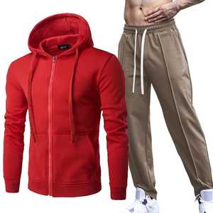 Chándal Deportivo Personalizado OEM de Alta Calidad para Hombre, Transpirable, 100% Algodón, Chaqueta de Forro Polar de Manga Larga, Pantalones Deportivos, Tejido de Punto, Bordado Técnico - Product Image 2