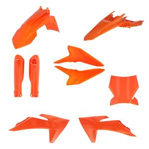 For for Acerbis Plastic ABS Motorcycle Fairing <b>Kit</b>-Orange Off-road Use Pre-drilled Mounting Holes - Product Image 1