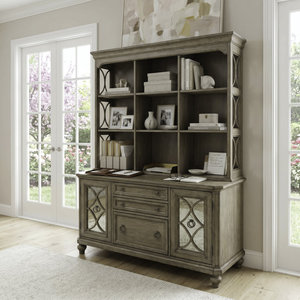 Modern Wood Finish Rectangular Computer <b>Desk</b> for Home Office Executive Study Table with Storage - Product Image 1