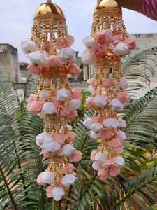 Paire de bracelets floraux Kaleera Punjabi, bijoux floraux pour la cérémonie Sangeet, bijoux de poignet sikh, accessoire de douche nuptiale, cadeaux Poruwa - Product Image 5