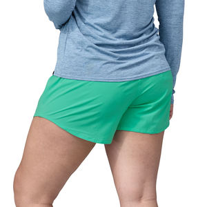 Pantalones cortos de algodón de secado rápido de cintura alta para mujer, diseño personalizado con función transpirable, color sólido - Product Image 2