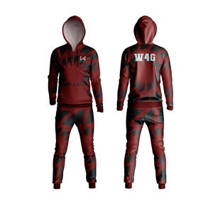 Conjunto de Sudadera con Capucha y Pantalones Deportivos de Algodón Grueso con Estampado Floral de Invierno, Logotipo Bordado Personalizado de Alta Calidad, con Bolsillo - Product Image 4