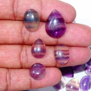 Cabochons de Fluorite Naturelle Pierres Précieuses de Quartz en Vrac pour Bijoux Prix d'Usine de l'Exportateur Indien - Product Image 2