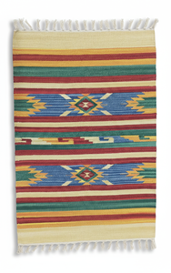 Tapis en coton faits à la main, tissés solides, rectangulaires, pour le camping en plein air, l'exercice, style moderne, lavables - Product Image 5