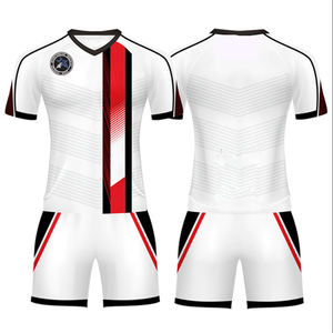 Maillots de football unisexes pour adultes de haute qualité, ensembles de maillots de football, couleurs/logos personnalisés, 100% polyester, fabriqués au Pakistan, entraînement d'équipe - Product Image 4