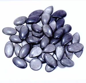 Natural Silver <b>Obsidian</b> Loose Cabochon Gemstones Silver <b>Obsidian</b> Wholesale Energy Healing Tumbled Cabochon Loose Gemstones - Product Image 3
