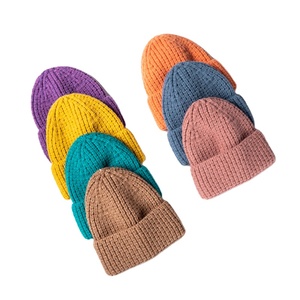 หมวกบีนนี่ผ้าฝ้ายถัก100% สำหรับฤดูหนาวหมวกบีนนี่อบอุ่นปักโลโก้ได้ตามต้องการหมวกถักธรรมดาสำหรับเดินทาง - Product Image 3