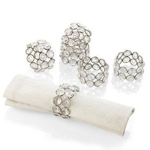 Servilleta de Metal de diseño plateado minimalista de la mejor calidad, anillo Simple, vajilla de cocina, anillos de tejido - Product Image 4