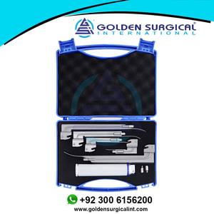 Laringoscopio Médico Veterinario Fibra Flexible Luz óptica Laringoscopio de metal Reutilizable Recto o doblado - Product Image 2