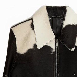 เสื้อแจ็คเก็ตหนังวัวแท้สำหรับผู้หญิง กันน้ำ หนังวัวแท้ พร้อมตกแต่งโลโก้ตามสั่ง สำหรับฤดูหนาว แจ็คเก็ตสำหรับผู้ชาย - Product Image 4