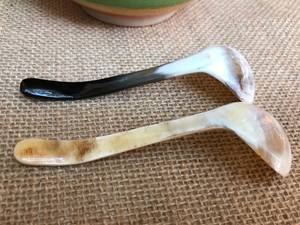 Cubiertos desechables refinados de lujo Cucharas de cuerno de búfalo y vaca para café y comedor para fiestas y vajilla - Product Image 3