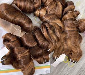 Vietnamese <b>Hair</b> <b>Extensions</b> Top Quality Summer <b>Sales</b> Weft <b>Hair</b> <b>for</b> Making Wig Curly Bouncy Bundles - Product Image 1