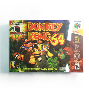 Tarjeta Donkey Kong 64 <span class=keywords><strong>N64</strong></span> Cartucho de tarjeta de juego para <span class=keywords><strong>N64</strong></span> con caja de embalaje - Product Image 1