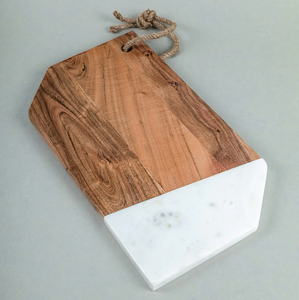 Blocs à découper en marbre de cuisine personnalisés planche à découper en marbre gris et blanc vente en ligne - Product Image 6