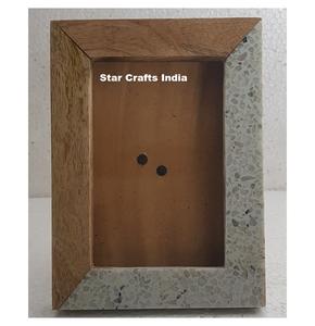 Recién llegado, marcos de fotos de exhibición de madera maciza de súper alta calidad con luz nocturna y muñeca bonita, marco de fotos de madera al por mayor - Product Image 2