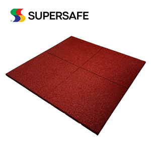 Azulejos de suelo de goma duraderos elásticos de alto rendimiento 500x500mm 15-100mm de espesor Supersafe superficie de parque infantil 1 año - Product Image 3