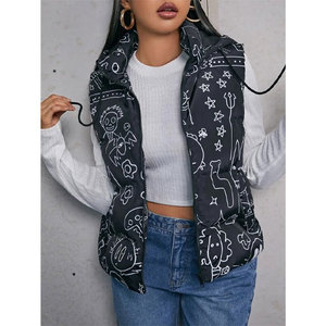 Ropa de moda totalmente personalizada, chaleco acolchado para mujer, nuevo diseño, chaleco acolchado ligero sin mangas para mujer - Product Image 1