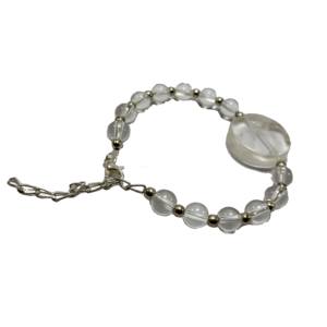 Bracelet chaud perles de cristal clair Bracelet en pierre cristal pierre précieuse bijoux de mode hommes et femmes cadeau énergie méditation grossiste - Product Image 1