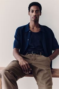 กางเกงชิโนผ้าฝ้าย100% สำหรับผู้ชายกางเกงแฟชั่นปรับแต่งได้ - Product Image 4