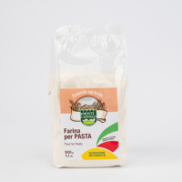 Farine tout usage italienne Monte Castello, moulue sans additifs, pour pâtes, pain, pizza, certifiée QM-IFS, 100% blé jaune, sachet de 0,5 kg
