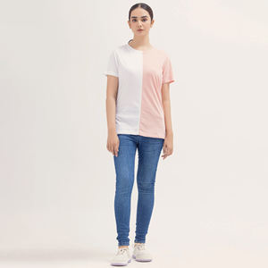 T-shirts à manches courtes en coton pour femmes les plus vendues Maillot décontracté d'été avec impression de logo personnalisé avec ajustement numérique Design à chaud! - Product Image 1