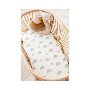 Prix usine 100% Jersey Coton Bébé Bassinet Drap-housse Drap Super Doux Avec La Meilleure Qualité - Product Image 6