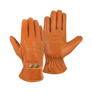 Guantes de Cuero con Pantalla Táctil para Hombre, Diseño Moderno, Cálidos, Suaves, Transpirables y Ecológicos para Viajes de Invierno, Trabajo y Uso Diario - Product Image 1