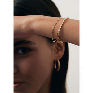 Kyle Figaro Chain Bracelet Fine Link Chain for <b>Men</b> and Women - Product Image 2