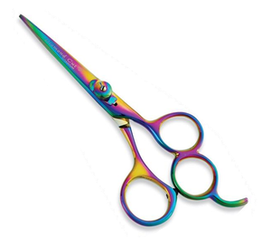 Ciseaux de coiffure professionnels Rainbow en acier inoxydable, ciseaux de salon de barbier, logo personnalisé, ciseaux de coiffure - Product Image 4