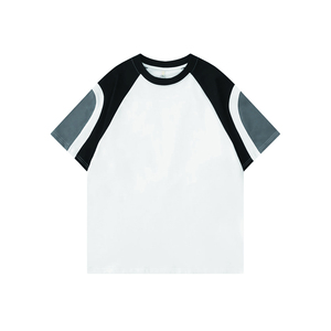 T-shirt graphique streetwear OEM, vente en gros de t-shirt avec écusson brodé pour hommes - Product Image 1