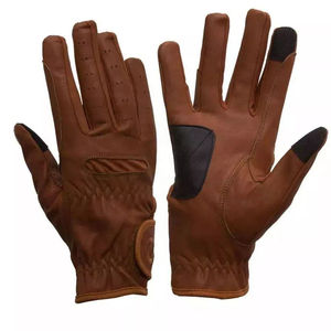 Gants d'équitation professionnels de dernière génération, logo personnalisé, gants d'équitation pour hommes, cuir de qualité supérieure, gants d'équitation - Product Image 4