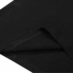 Logotipo personalizado de alta calidad de los hombres de verano Casual 220g 100% algodón sólido camiseta en blanco - Product Image 6