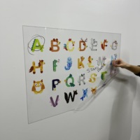 Borrar seco para niños alfabeto inglés modelo-1 reutilizable Durable de poliestireno Material tiene la superficie con la electricidad estática