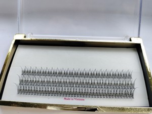 Extensions de cils en queue de poisson personnalisées professionnelles en maquillage de beauté doux préfabriqué noir du Viet Nam avec marque privée - Product Image 5