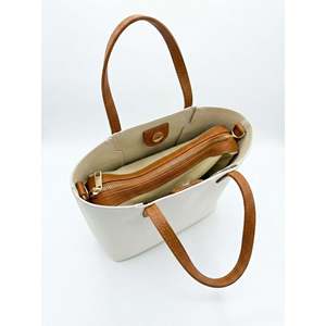 Borsa a Spalla Strutturata in Vera Pelle Dollaro per Donna, Made in Italy - Art. 26053bis" - Product Image 4