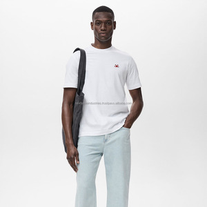 T-shirt pour homme en coton 100% lourd, coupe ajustée, avec impression numérique pour streetwear adulte - Product Image 2