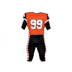 Ensemble de football américain XL de haute qualité pour hommes, 100% polyester, grande taille, séchage rapide, antibactérien, motif de drapeau sublimé, respirant - Product Image 5